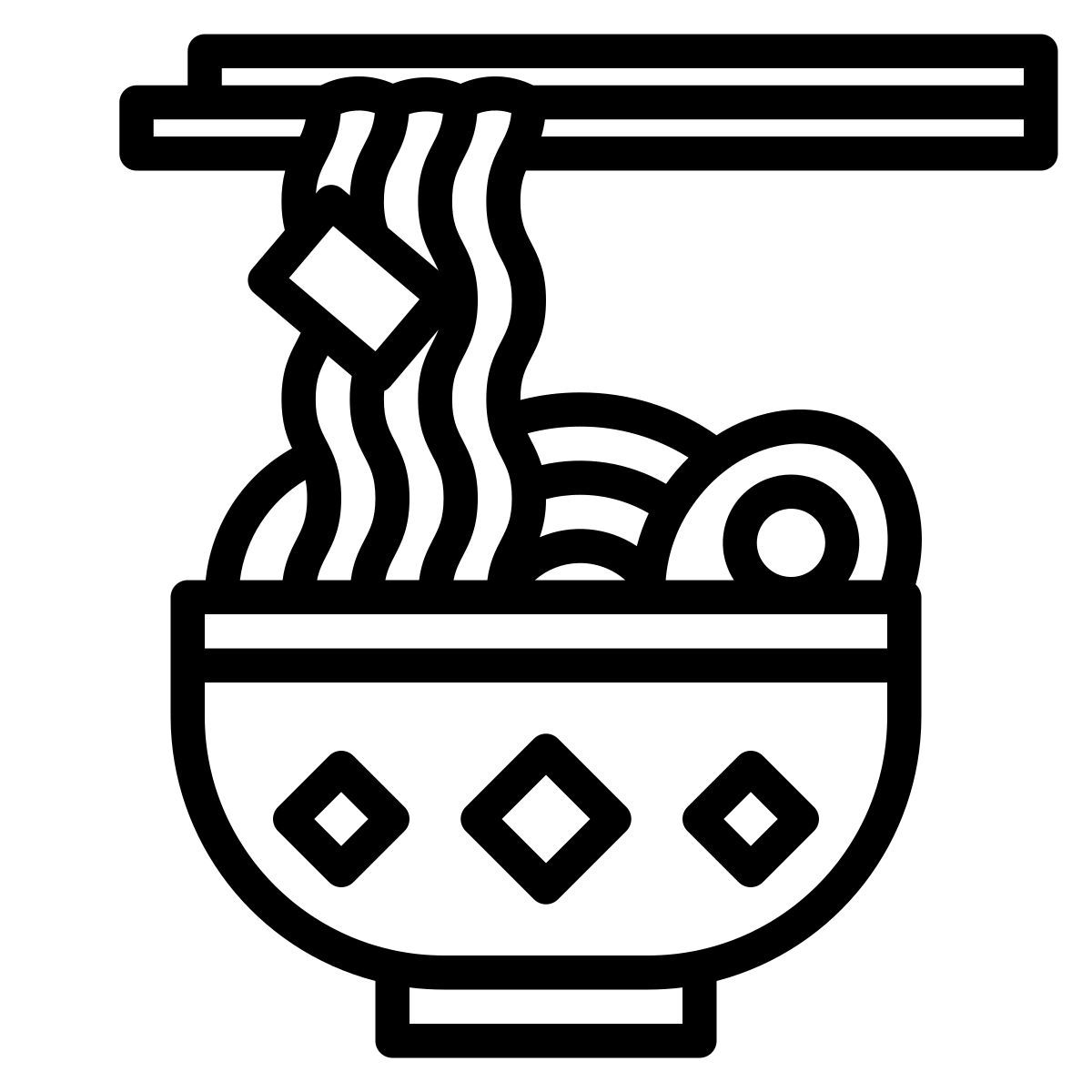 noodle bowl icon