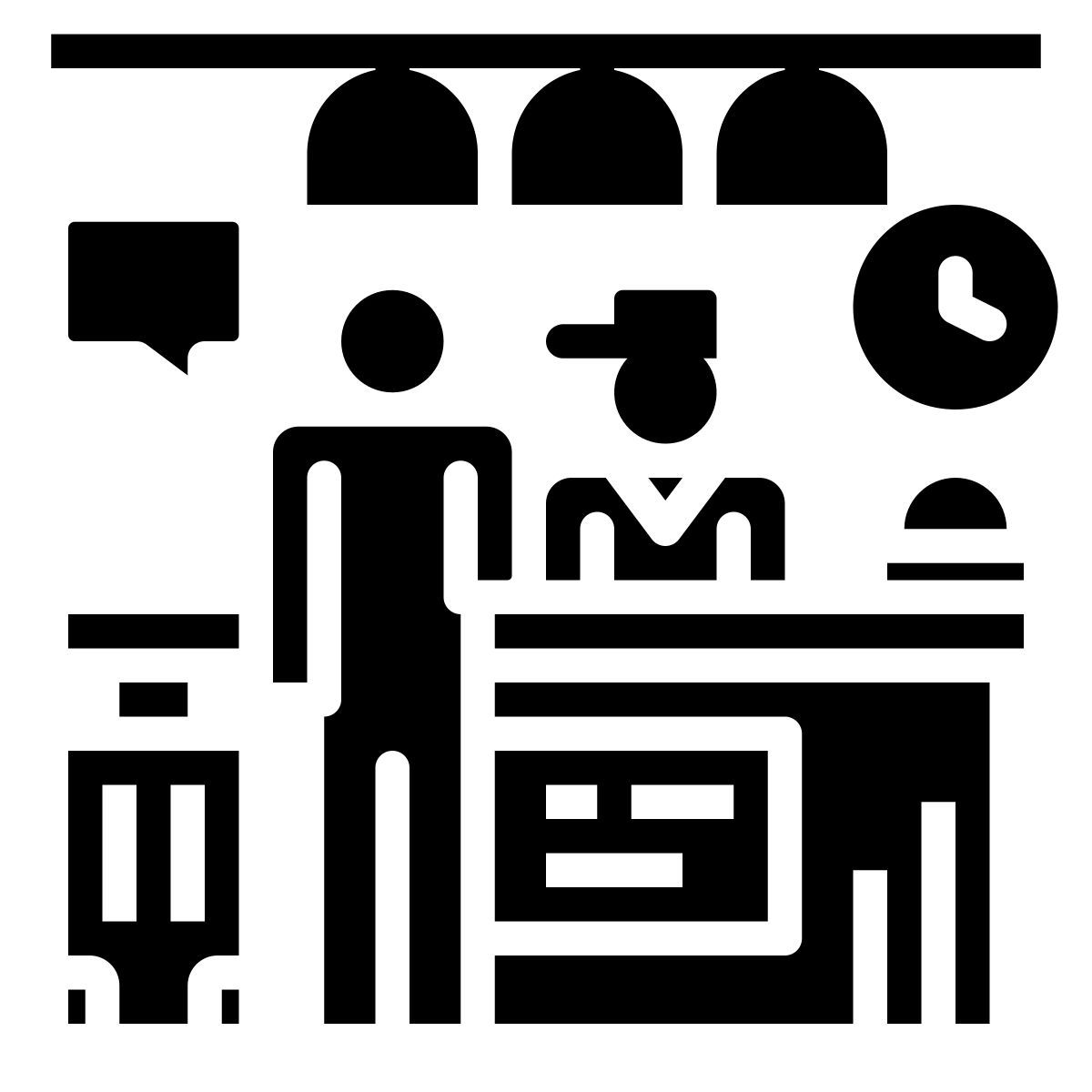 banco del check in icon