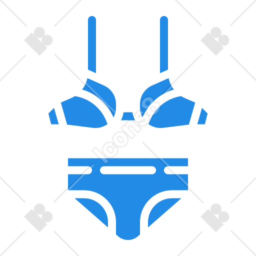 ビキニ ブルーアイコン – 無料ダウンロード SVG, PNG, GIF