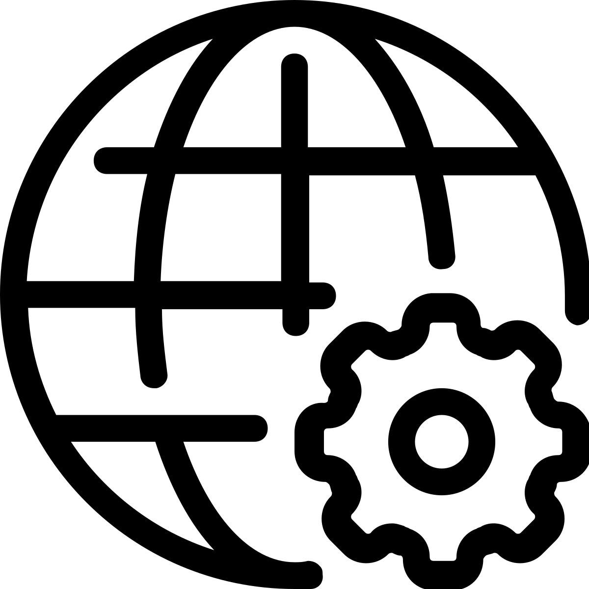 globe settings icon