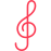 external clef-music-and-instruments-prettycons-flat-prettycons icon