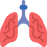 external lungs-medical-prettycons-flat-prettycons icon