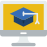 external online-course-education-prettycons-flat-prettycons icon