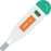 external thermometer-medical-prettycons-flat-prettycons icon