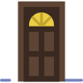 external door-furniture-household-prettycons-flat-prettycons icon