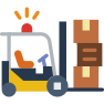 external forklift-delivery-prettycons-flat-prettycons icon