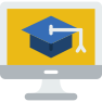 external online-course-education-prettycons-flat-prettycons icon