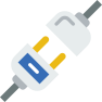 external plug-connections-prettycons-flat-prettycons icon