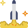 external rocket-space-prettycons-flat-prettycons-1 icon