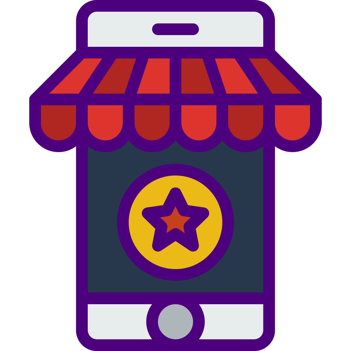 mobile shopping icon