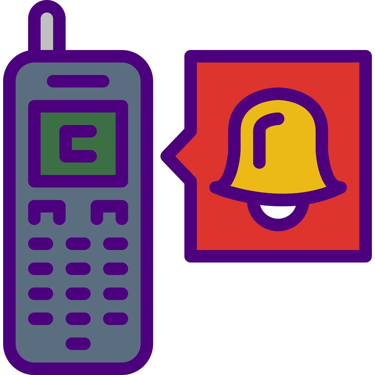 vintage mobile phone icon