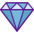 external diamond-essentials-prettycons-lineal-color-prettycons icon