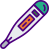 external thermometer-medical-prettycons-lineal-color-prettycons icon