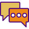 external chat-bubble-communications-prettycons-lineal-color-prettycons icon