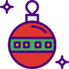 external christmas-ball-holidays-prettycons-lineal-color-prettycons-1 icon