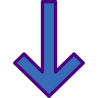 external down-arrow-orientation-prettycons-lineal-color-prettycons icon