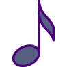 external musical-note-music-and-instruments-prettycons-lineal-color-prettycons icon