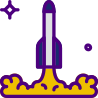 external rocket-space-prettycons-lineal-color-prettycons-1 icon