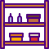 external shelves-furniture-households-prettycons-lineal-color-prettycons icon