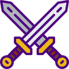 external swords-games-prettycons-lineal-color-prettycons icon