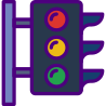 external traffic-light-urban-prettycons-lineal-color-prettycons icon