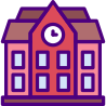 external university-buildings-prettycons-lineal-color-prettycons icon