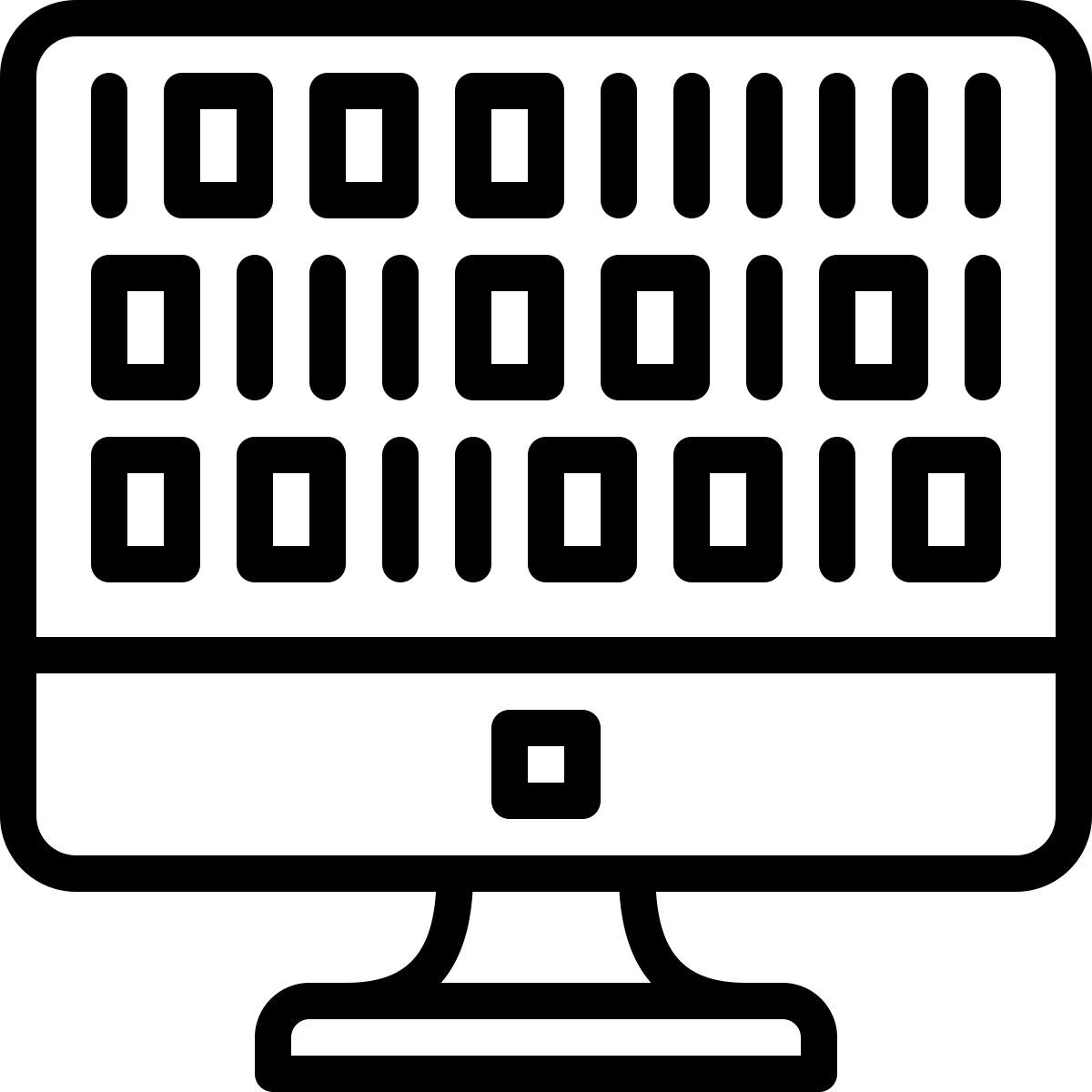 binary code icon
