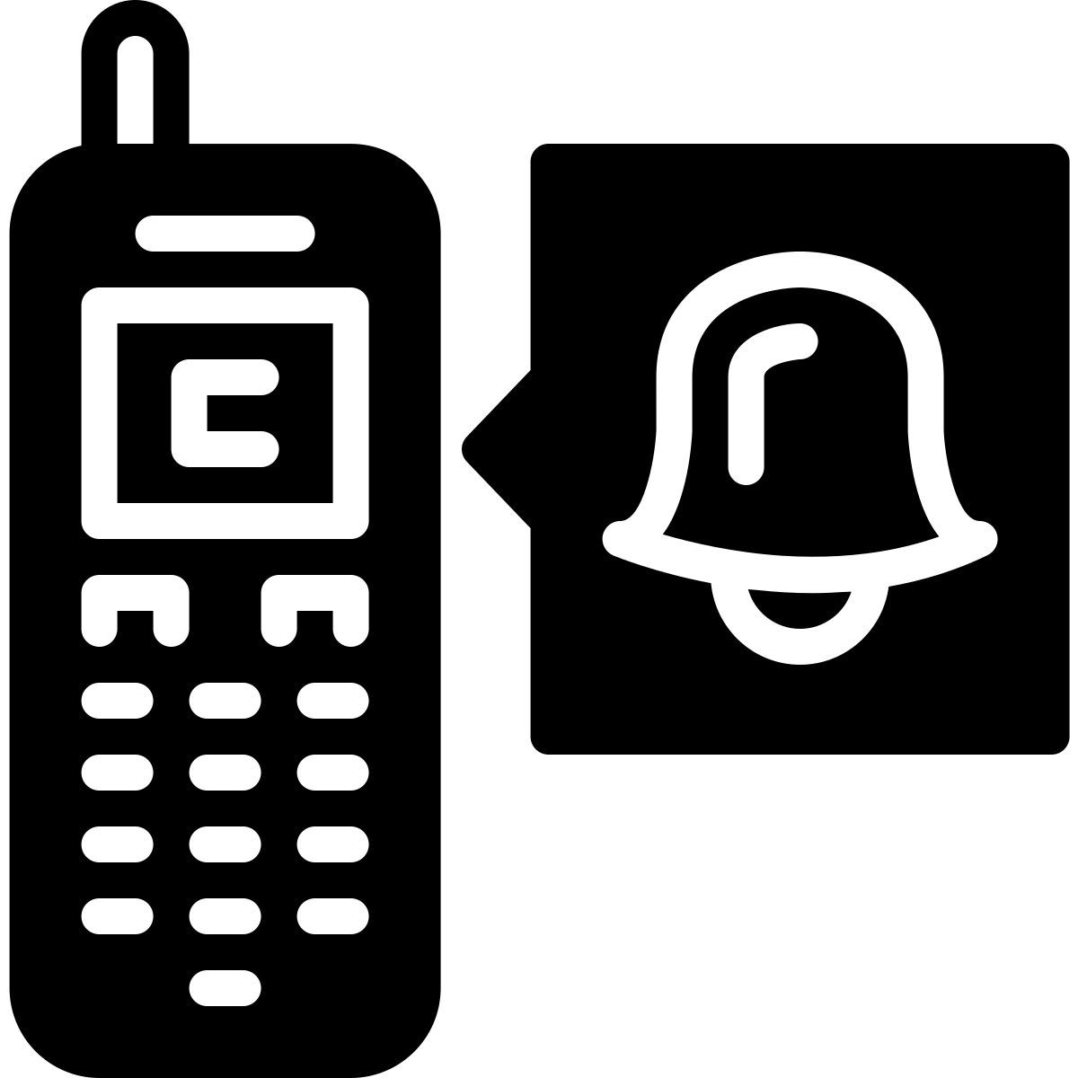 vintage mobile phone icon