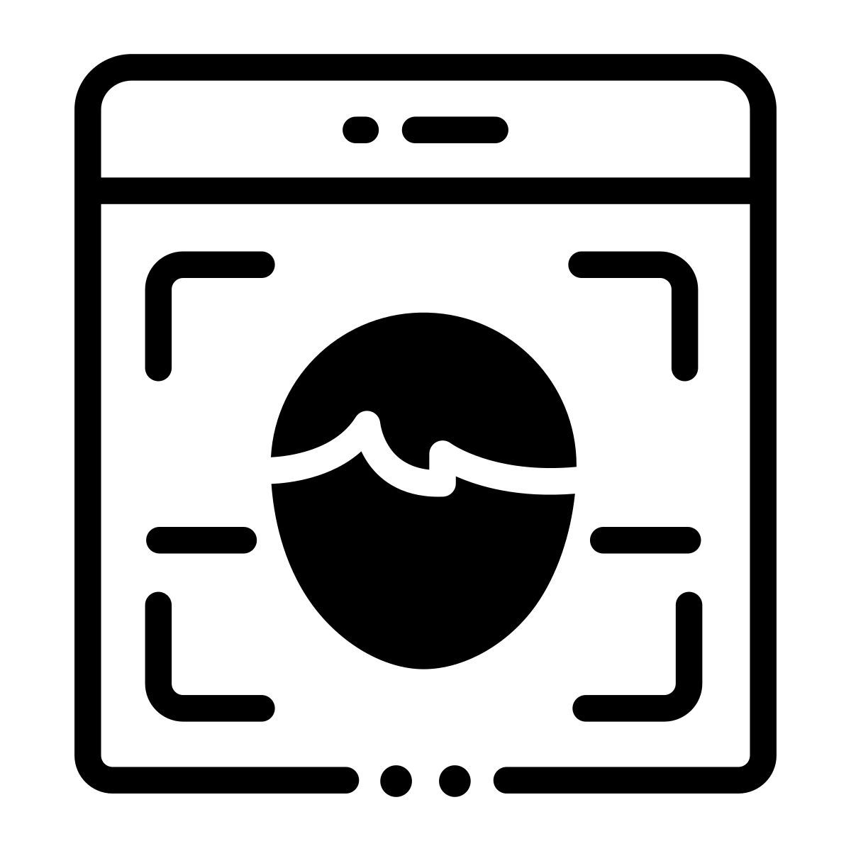 face scan icon