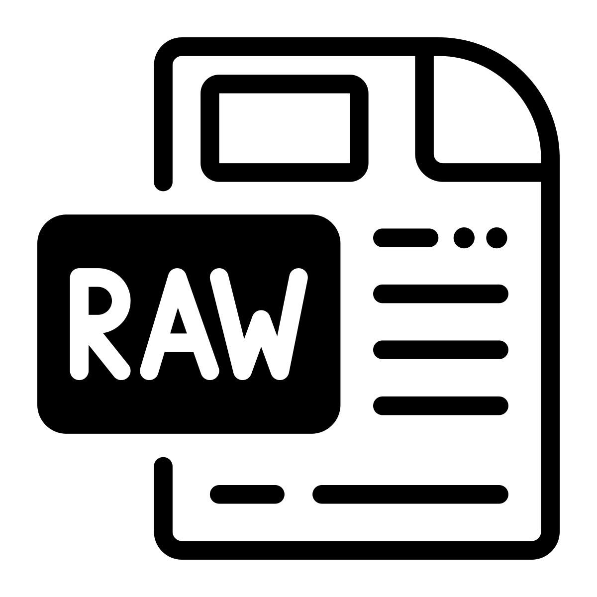 raw file icon
