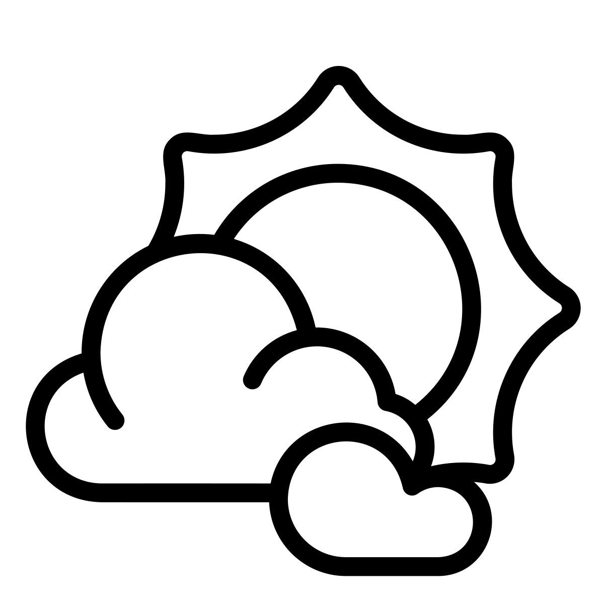dia nublado icon