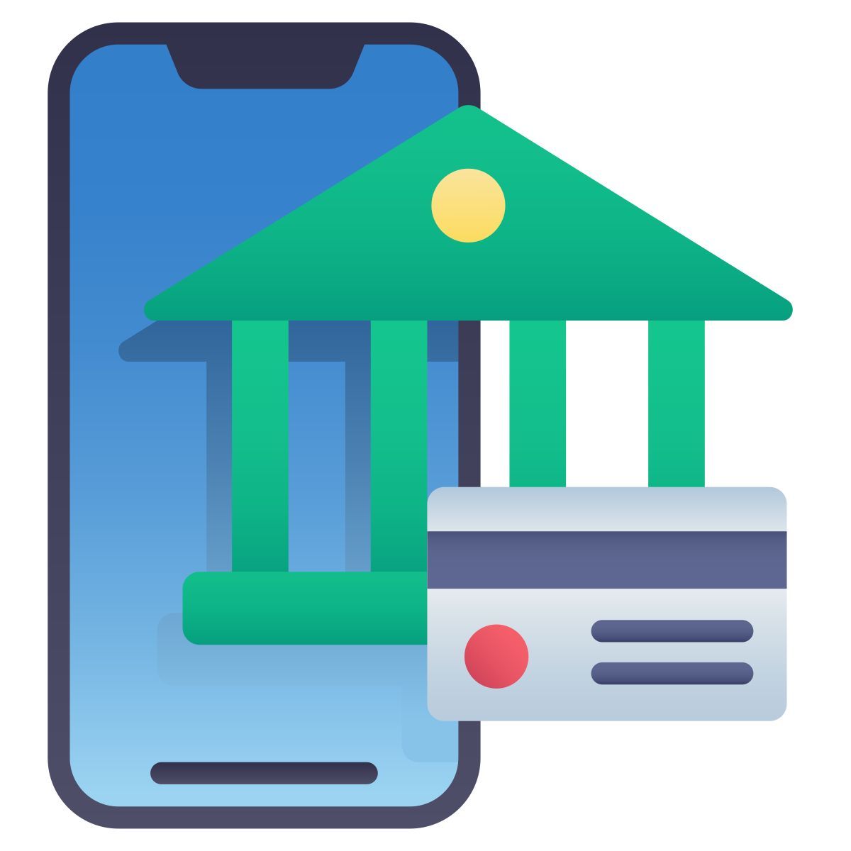 services bancaires mobiles icon