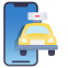 external taxi-mobile-rabit-jes-flat-gradient-rabit-jes icon