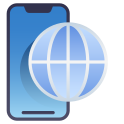 external mobile-web-mobile-rabit-jes-flat-gradient-rabit-jes icon