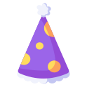 external party-hat-birthday-and-party-rabit-jes-flat-rabit-jes icon
