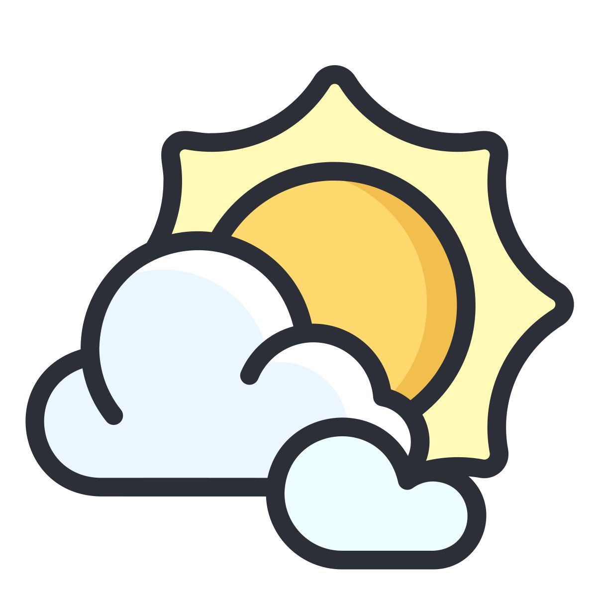 dia nublado icon