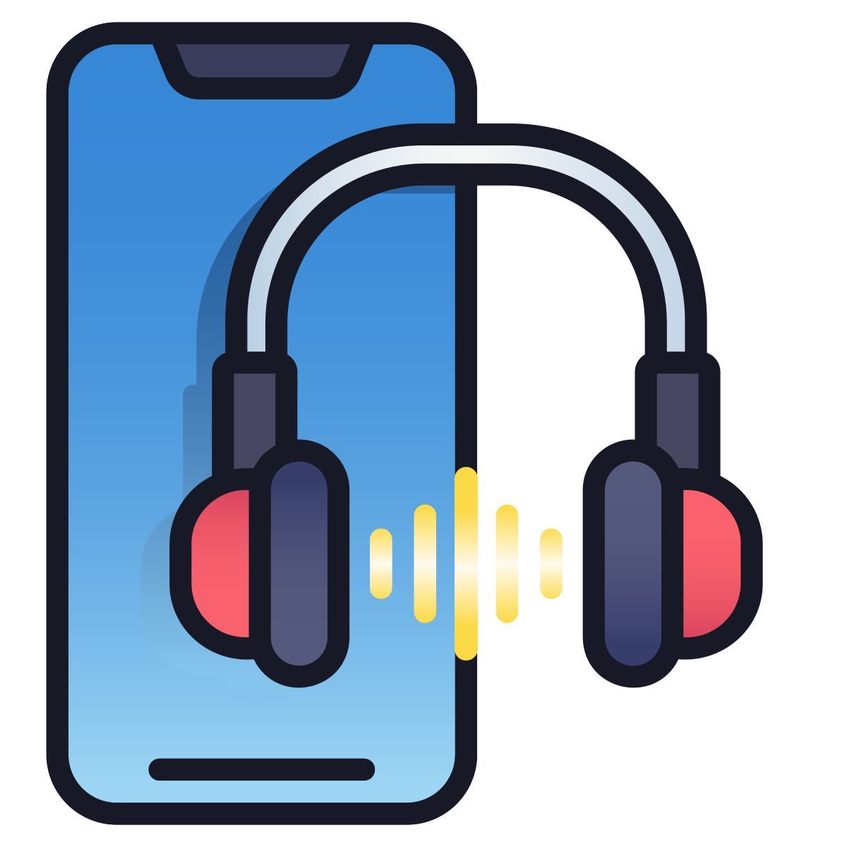 phone wireless headphones icon