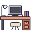 external desk-home-decoration-rabit-jes-outline-color-rabit-jes-2 icon
