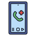 external emergency-call-pharmacy-rabit-jes-outline-color-rabit-jes icon