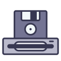 external floppy-drive-computer-hardware-rabit-jes-outline-color-rabit-jes icon