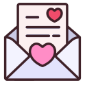 external love-letter-love-rabit-jes-outline-color-rabit-jes icon