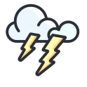 external thunderstorm-weather-rabit-jes-outline-color-rabit-jes icon