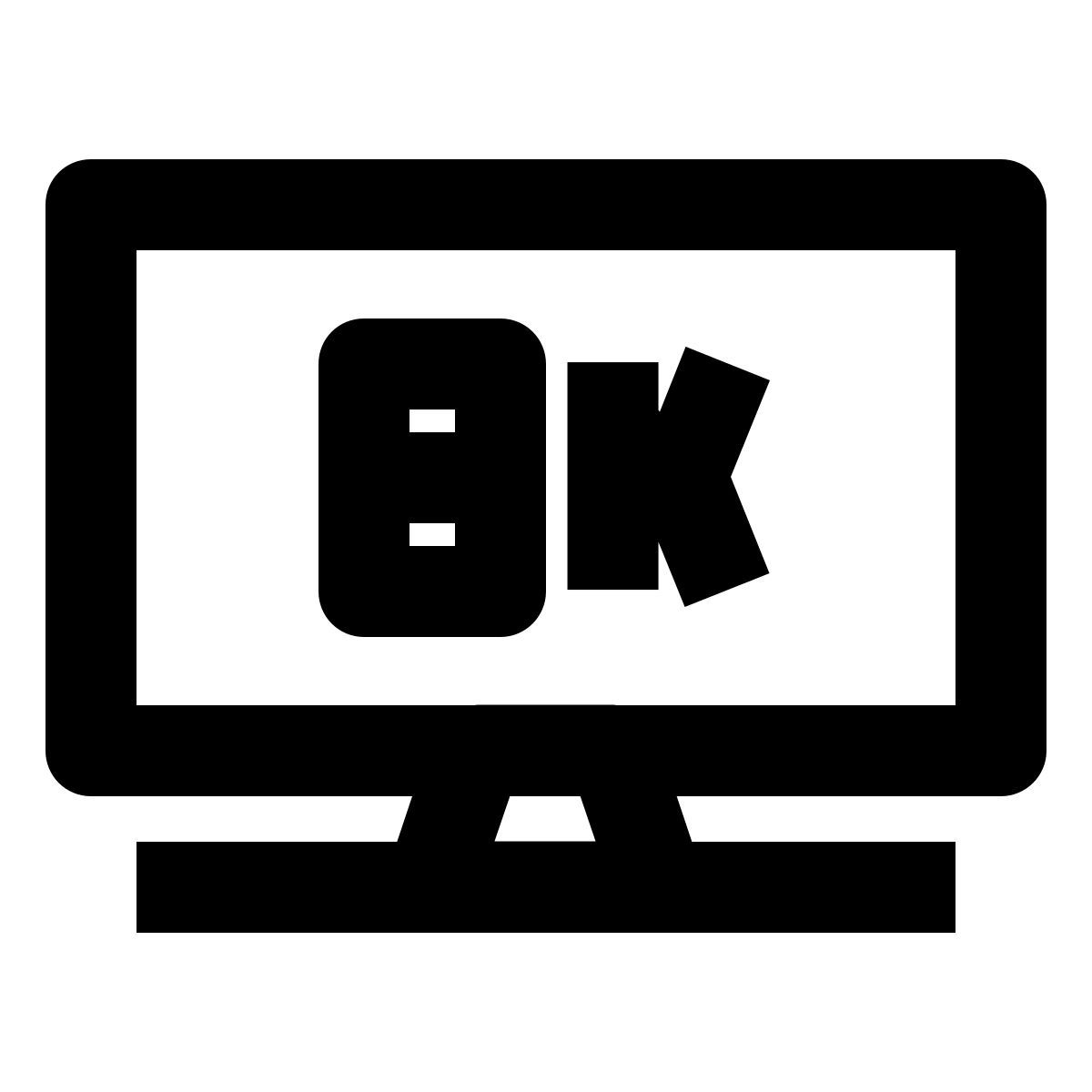 8k television icon