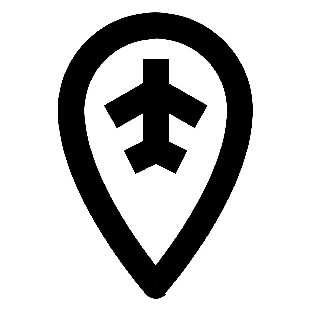 airport pin icon