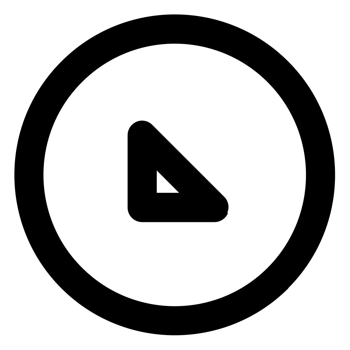 arrow down left icon