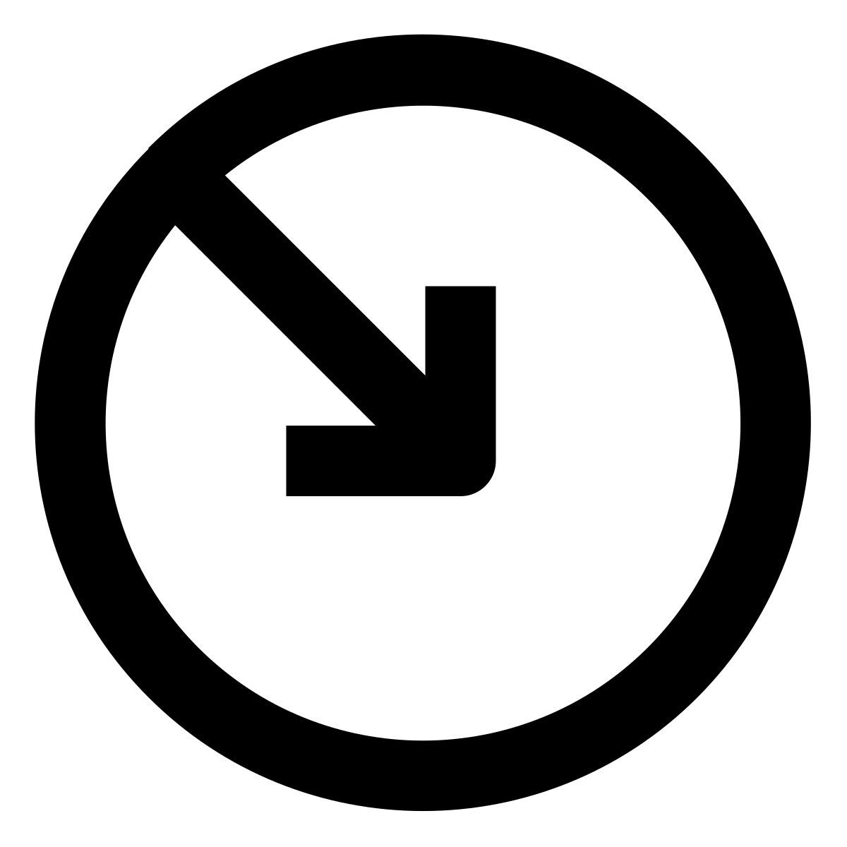 arrow down right icon