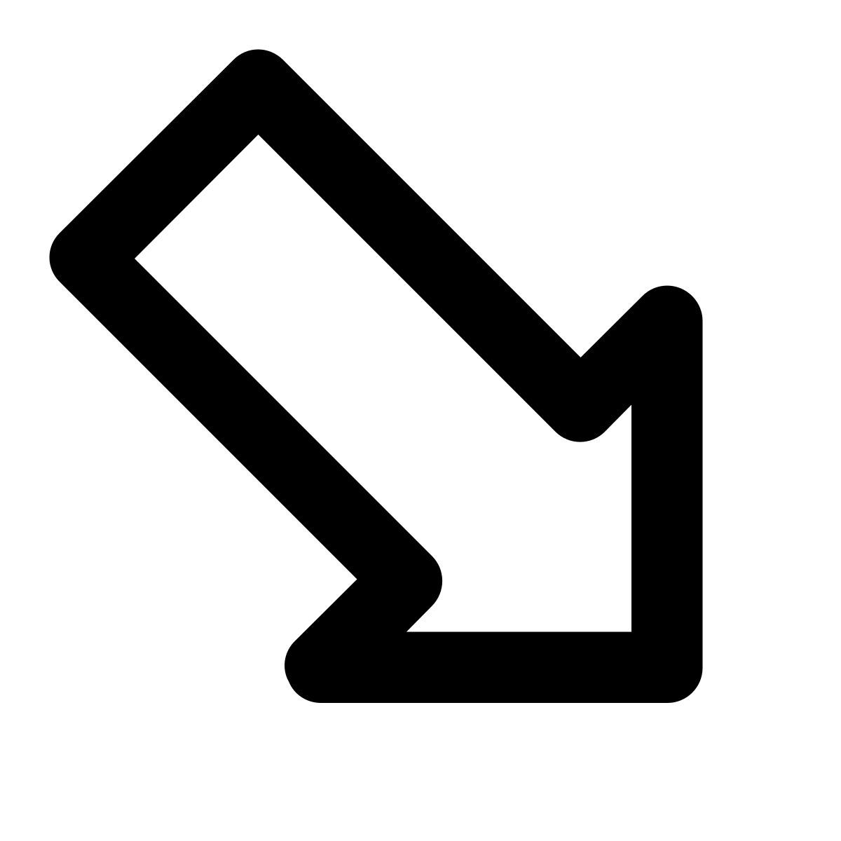 arrow down right icon