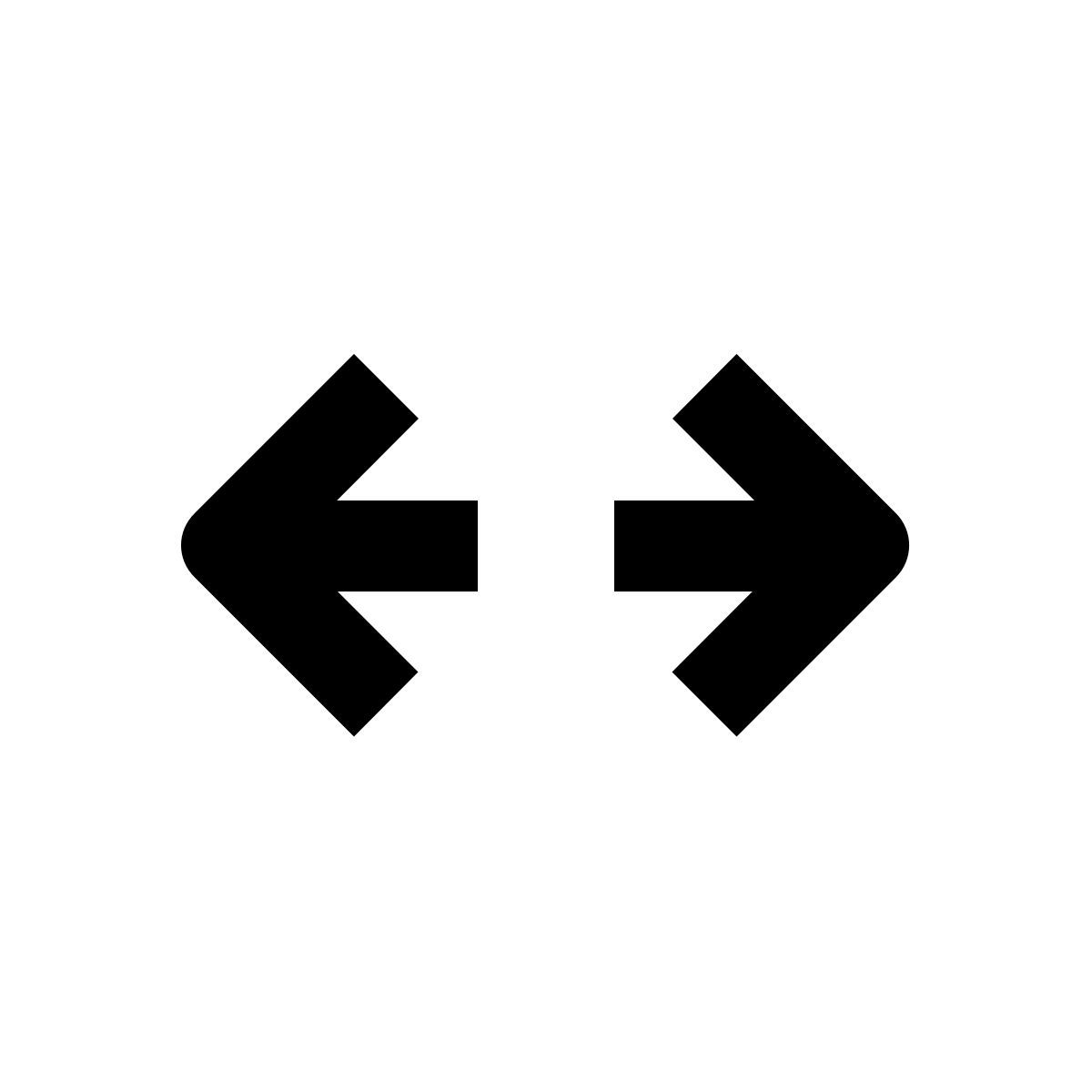 seta horizontal icon