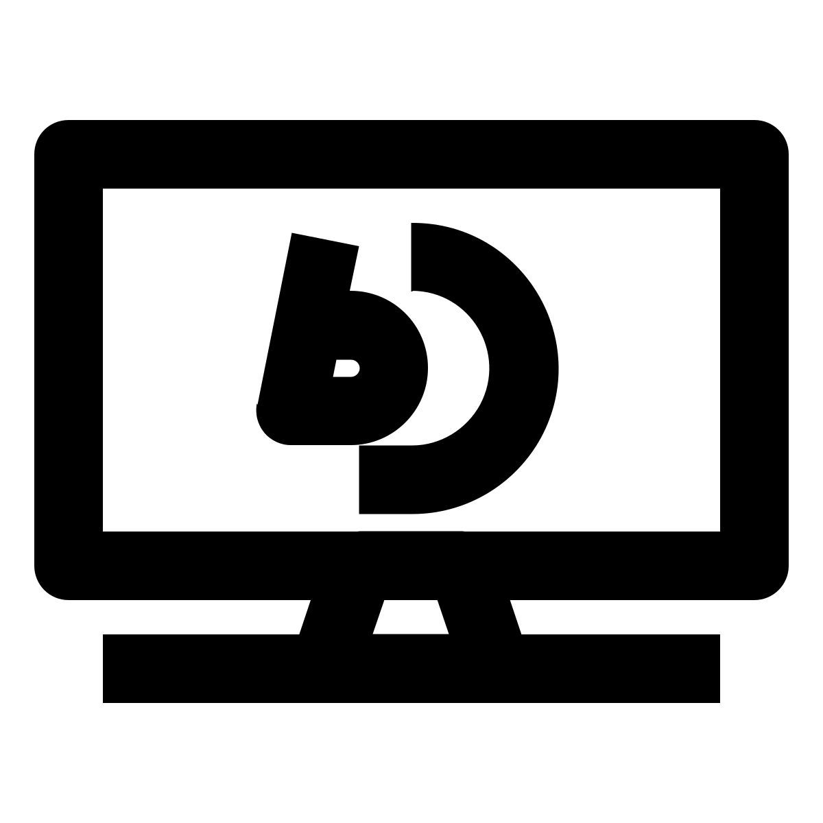 blue ray television icon