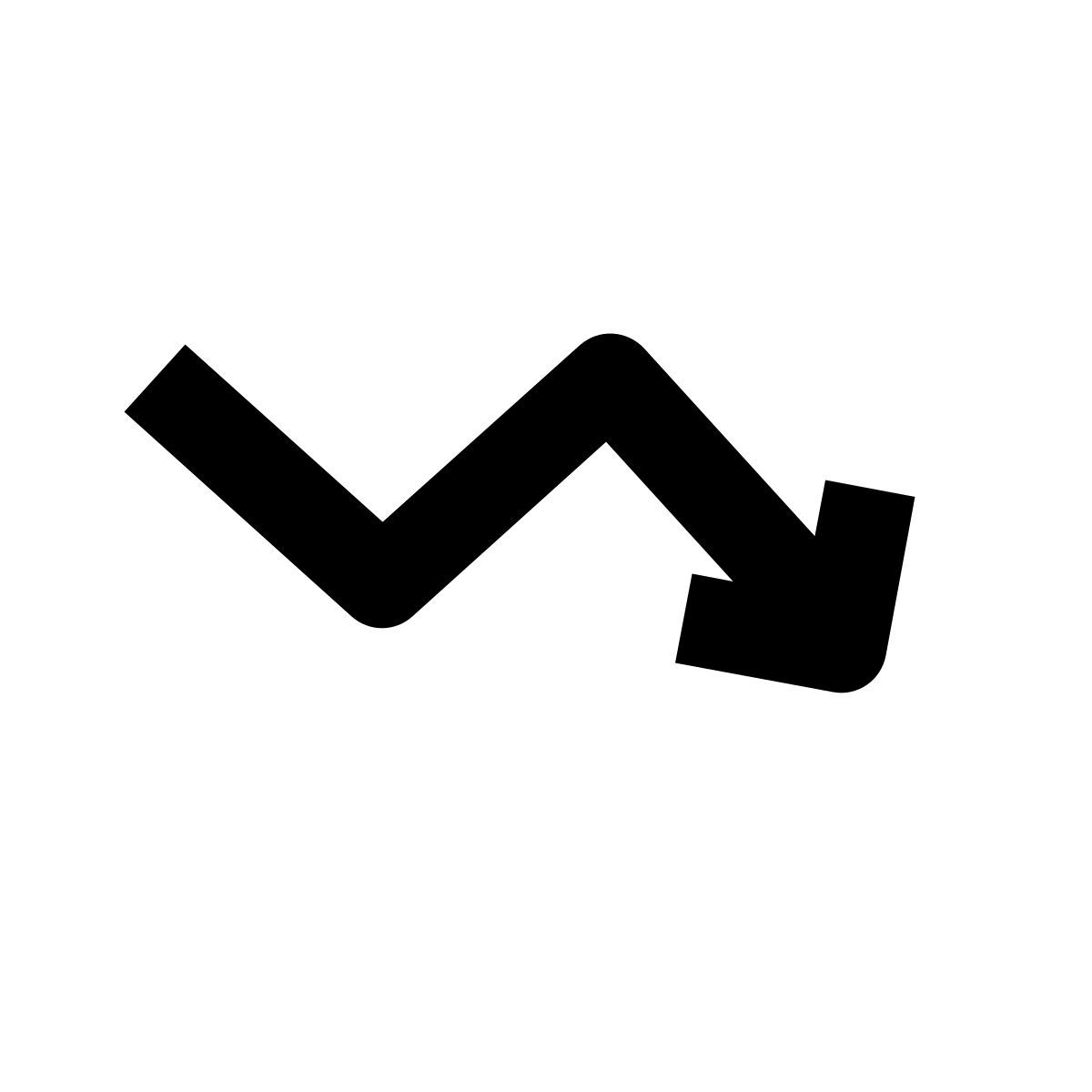 chart down icon